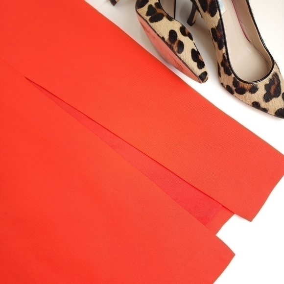 C/MEO Collective Orange Fron Panel Slit Spaghetti Strap Dress Sz M - Picture 4 of 10